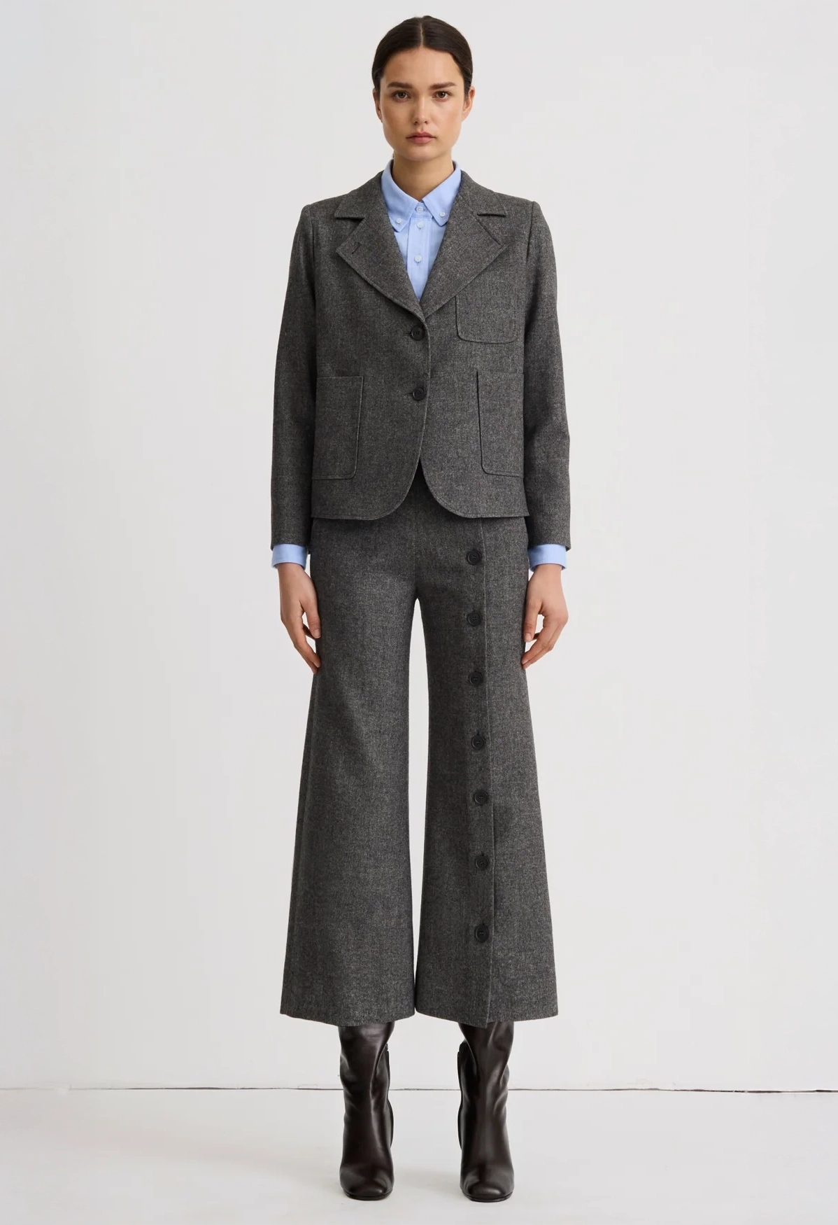 Button Front Culotte