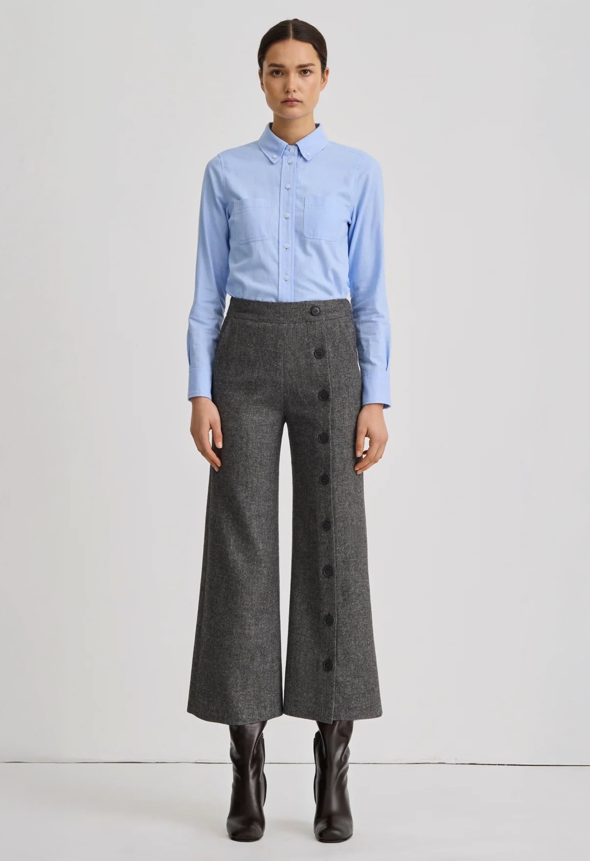 Button Front Culotte