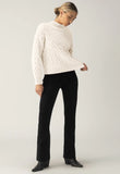 Cable Mock Neck Sweater