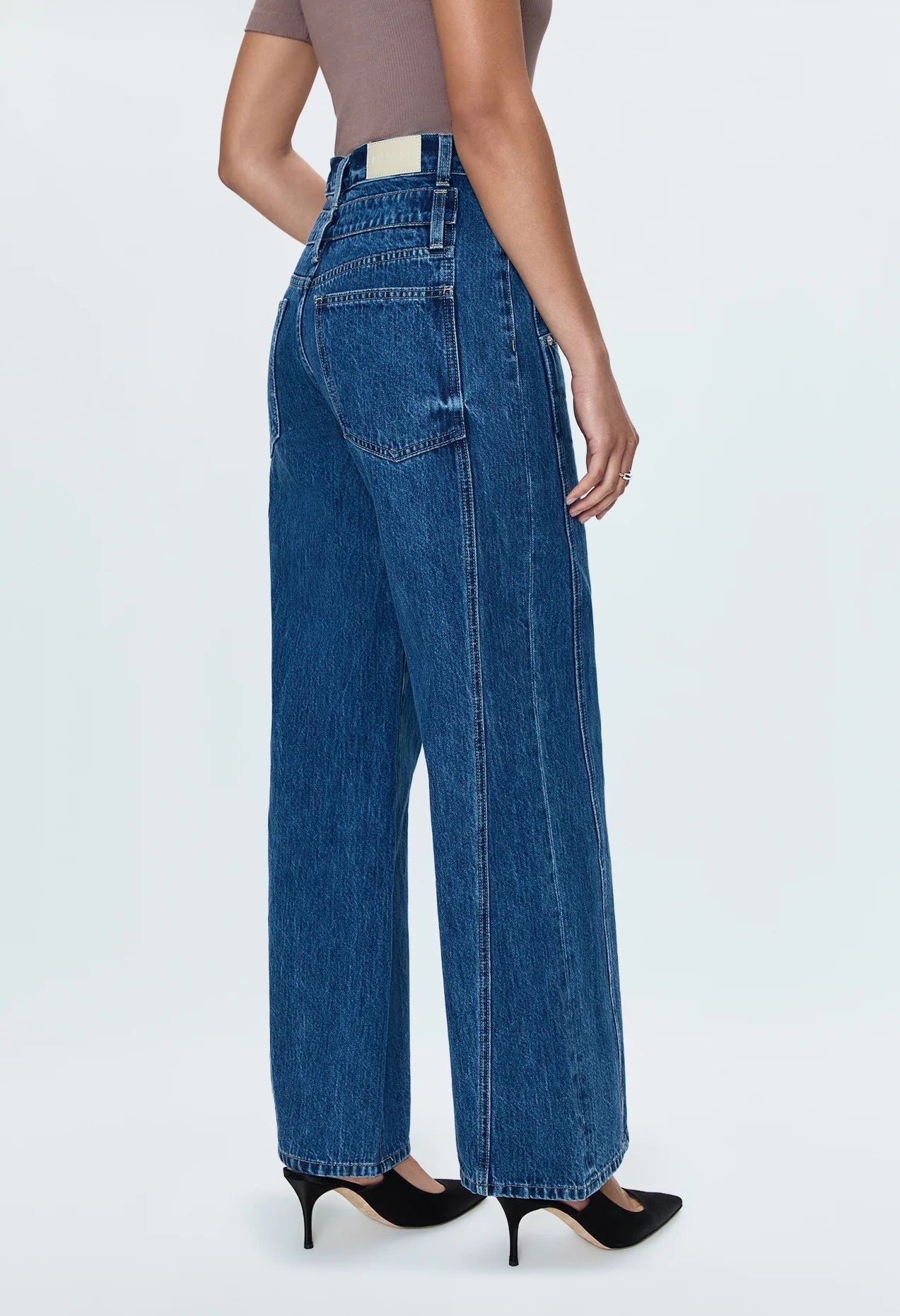 Caleb High Rise Relaxed Stacked Jean