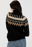 Candace Fairisle Mock Neck Sweater