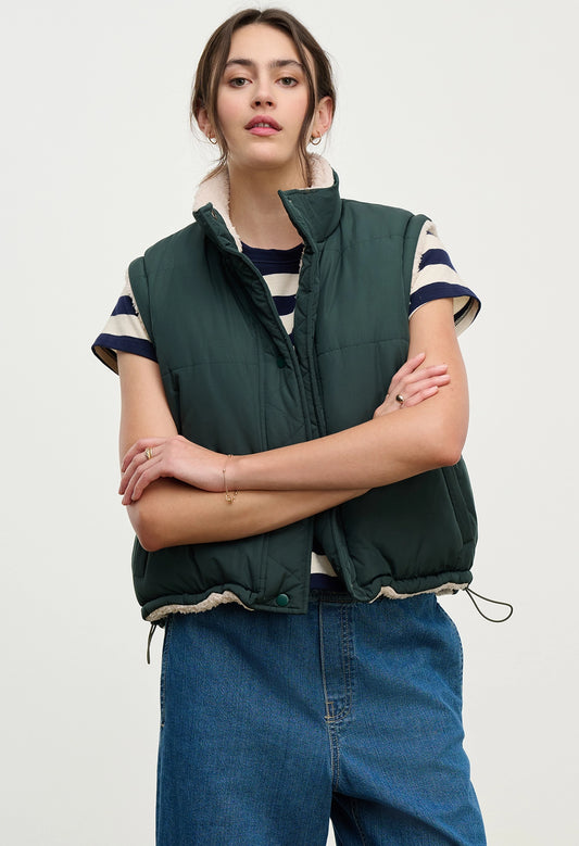Cathy Puffer Sherpa Vest