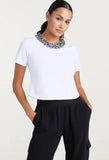 Chunky Necklace Shrunken Tee