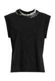 Chunky Rhinestone Embellished Tee