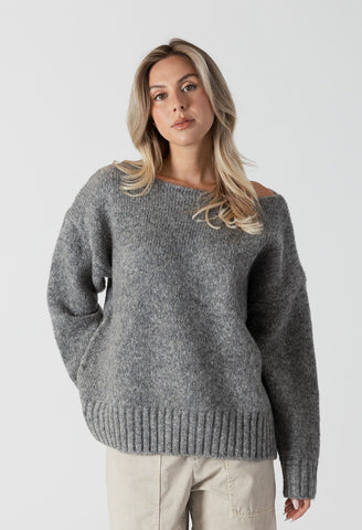 Cinna Oversized Crewneck Sweater