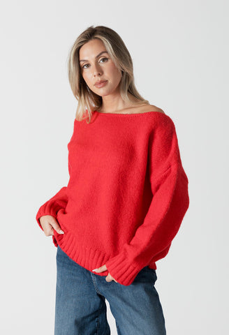 Cinna Oversized Crewneck Sweater