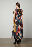 Claudette Printed Silk Cotton Voile Dress