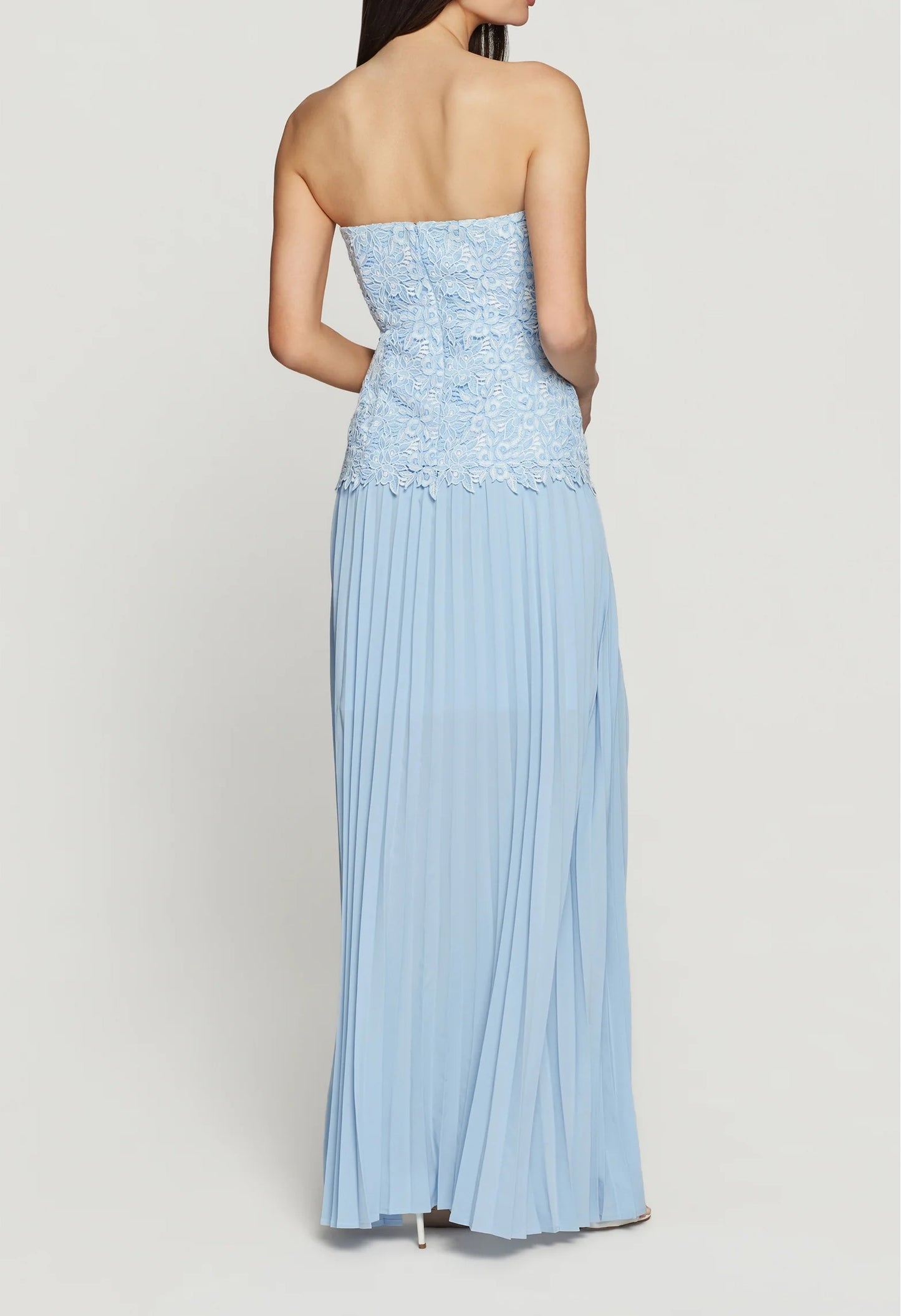Cody Two Tone Lace Pleat Dress