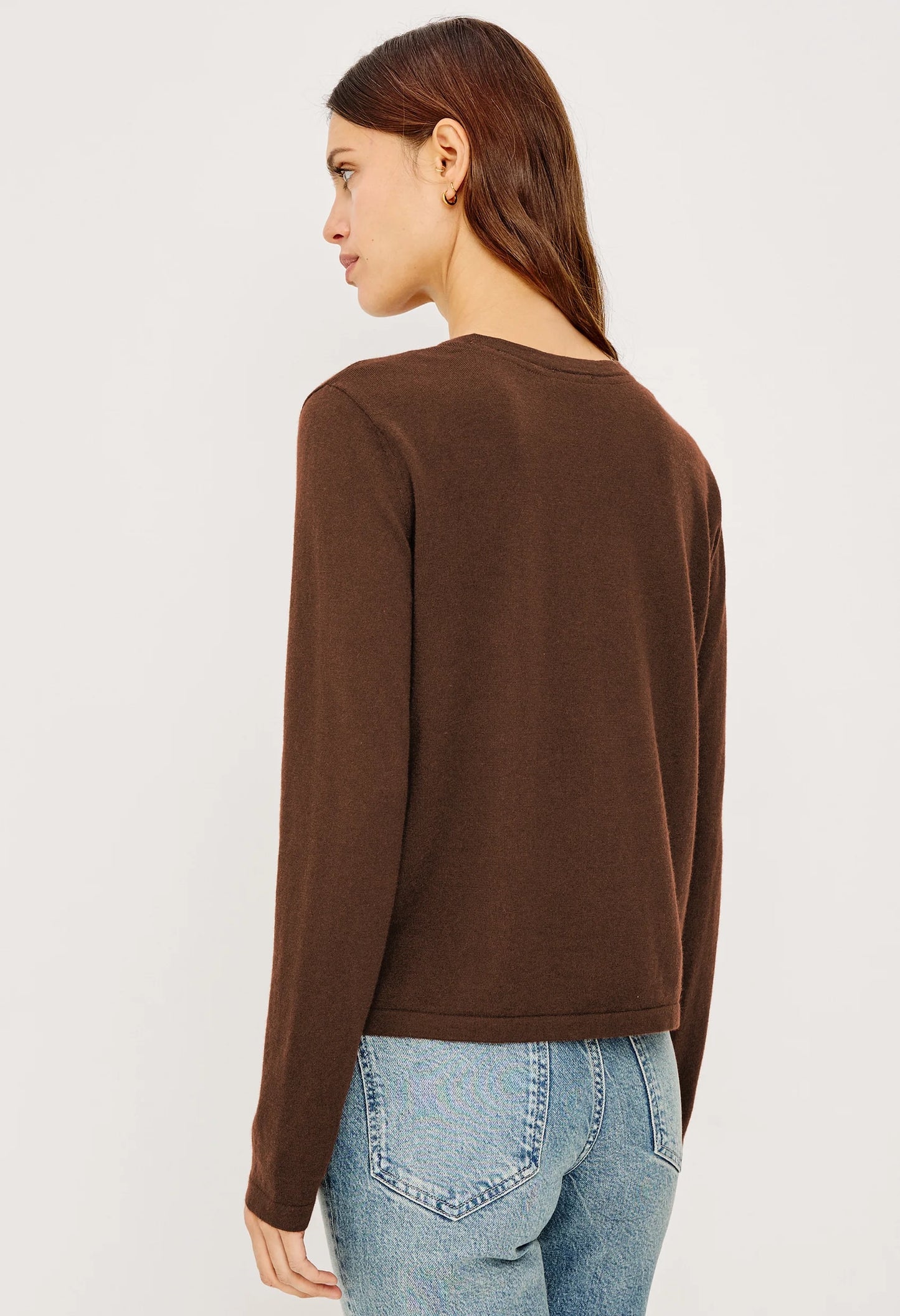 Davie Cotton Cashmere Long Sleeve Tee