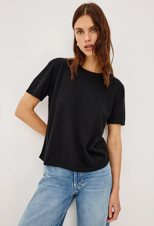 Cotton Cashmere Short Sleeve Tee