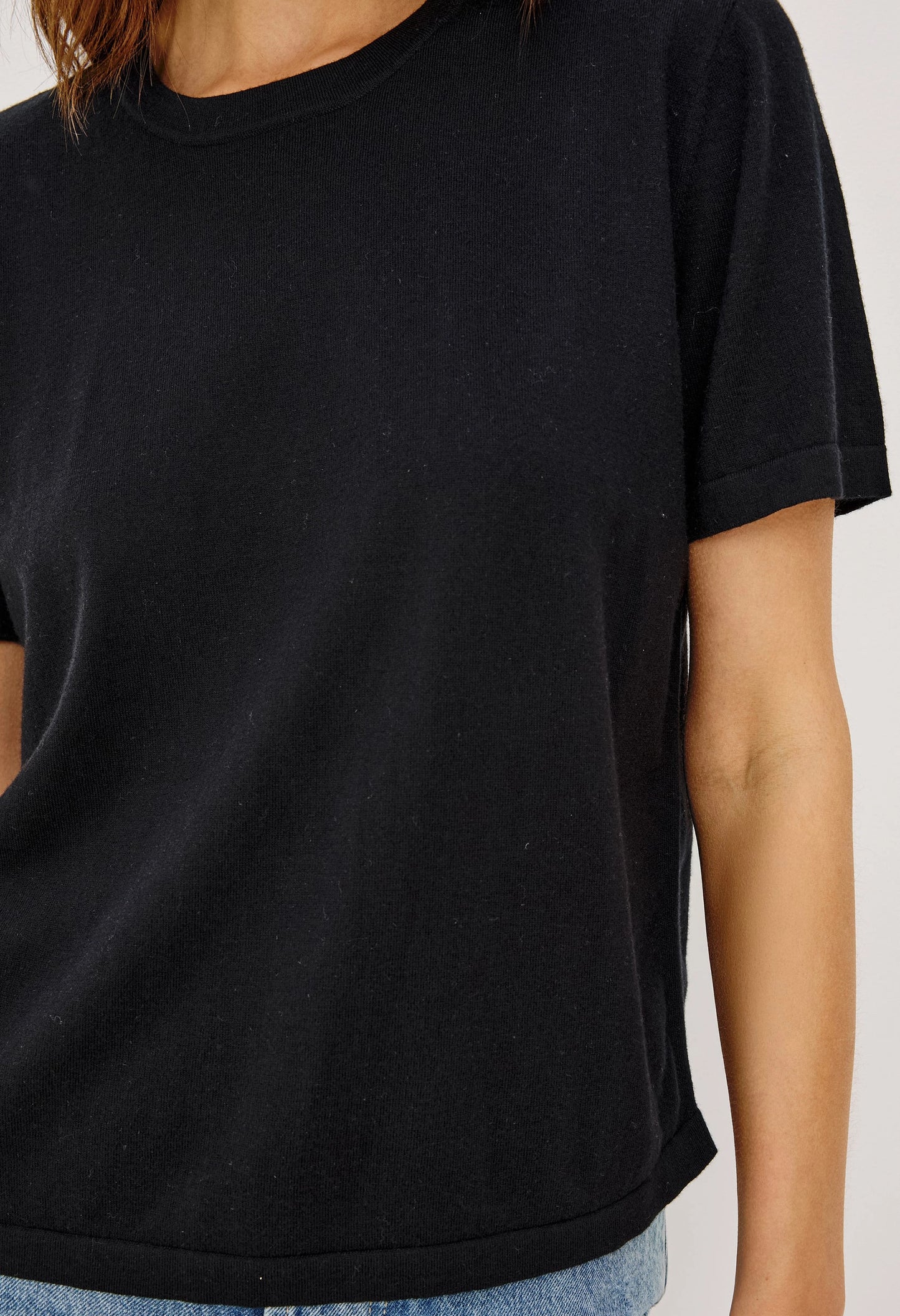 Cotton Cashmere Short Sleeve Tee