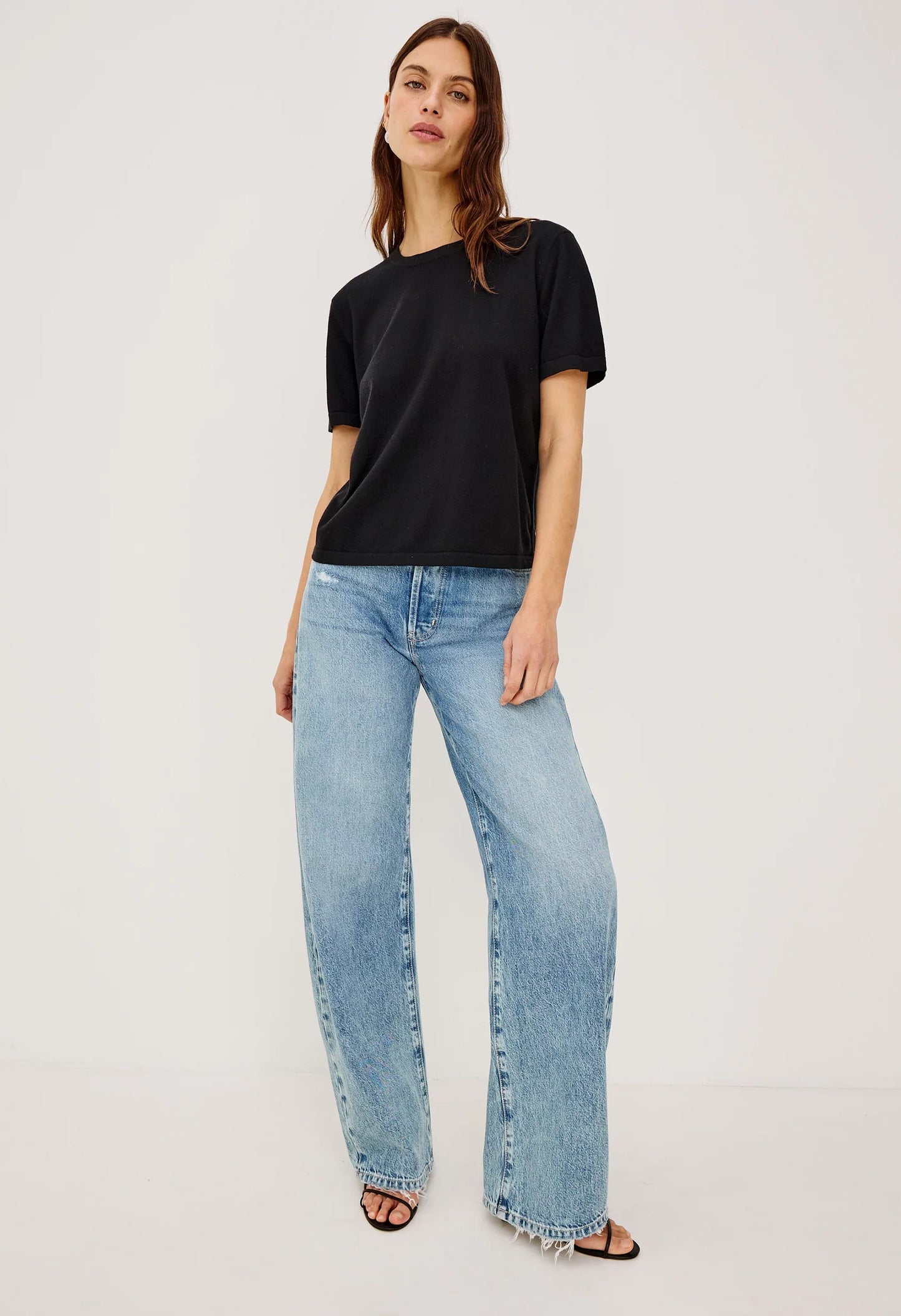 Cotton Cashmere Short Sleeve Tee