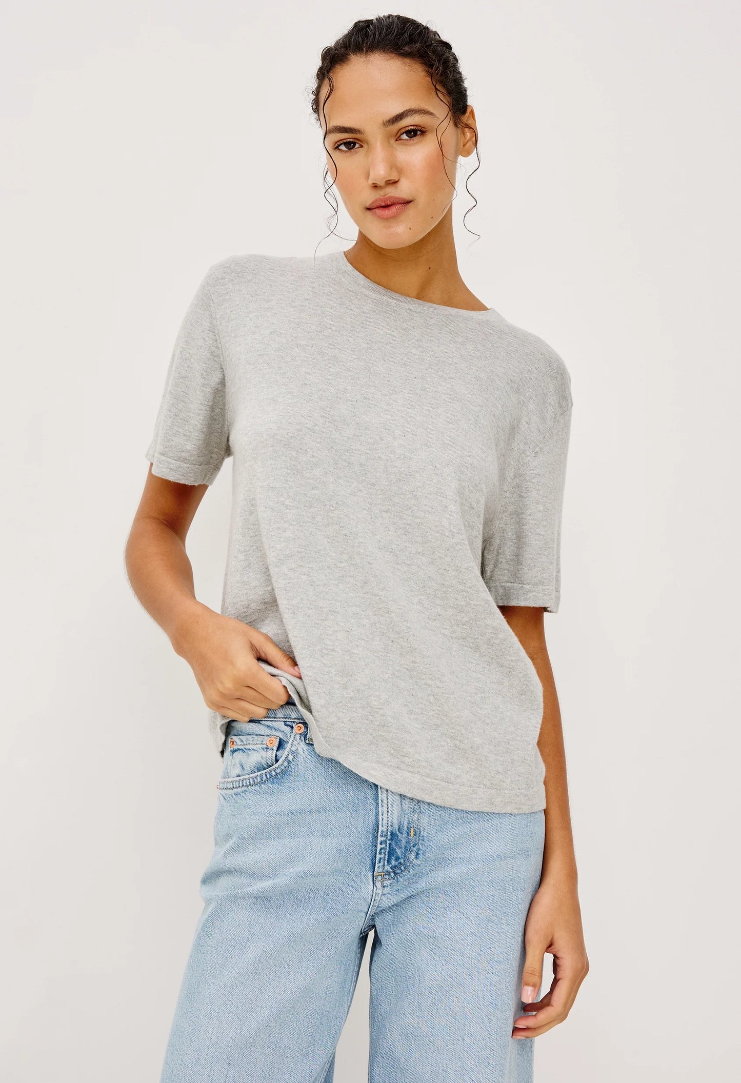 Cotton Cashmere Short Sleeve Tee