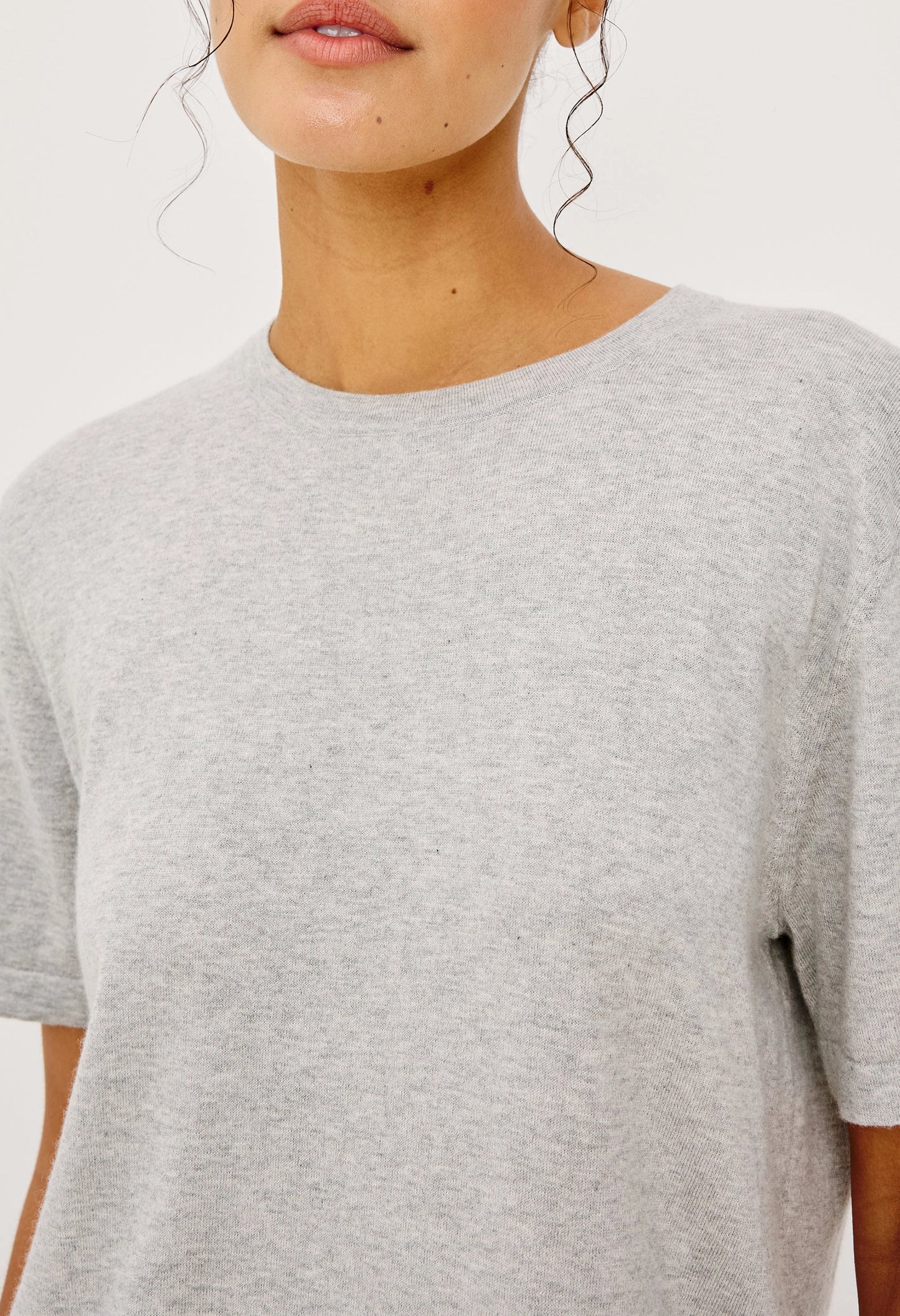 Cotton Cashmere Short Sleeve Tee