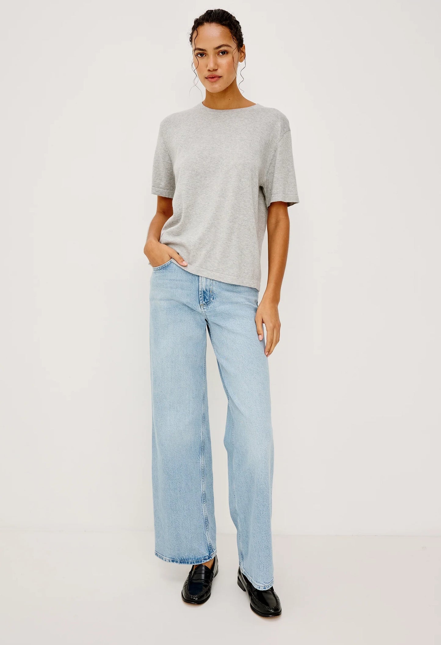 Cotton Cashmere Short Sleeve Tee