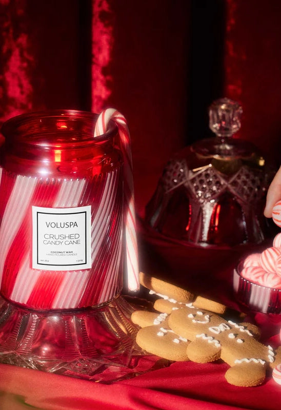 Crushed Candy Cane 18 oz Large Jar Candle