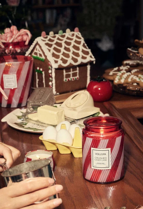 Crushed Candy Cane 18 oz Large Jar Candle