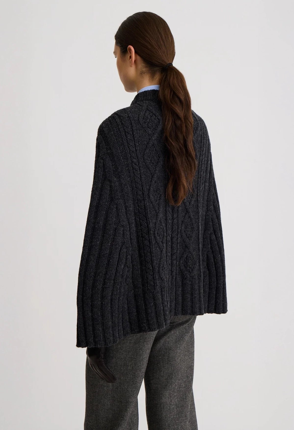 Cable Knit Cape