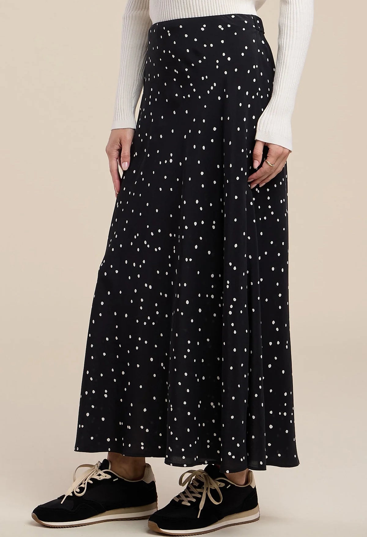 Cadence Polka Dot Print Skirt