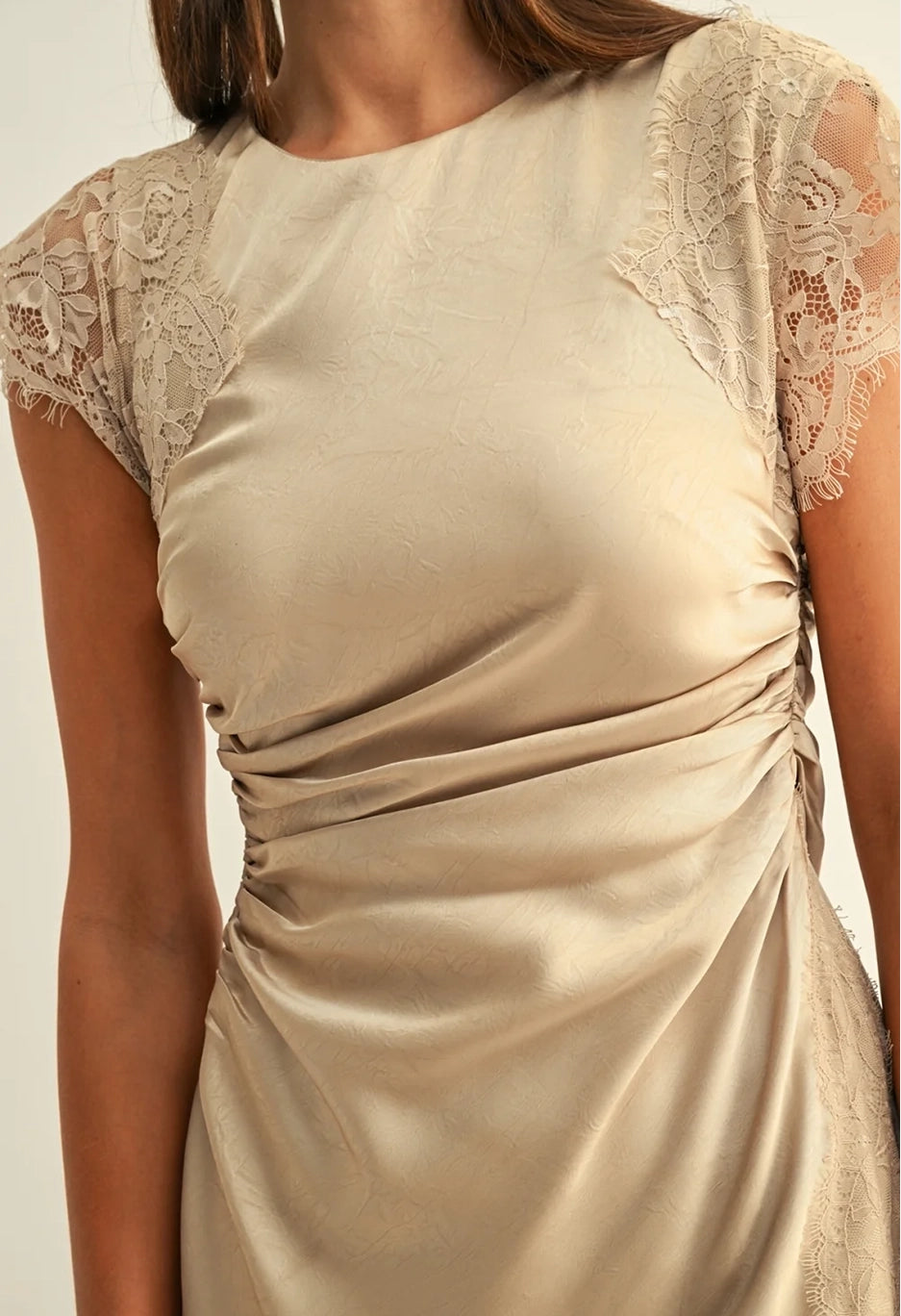 Camila Lace Contrast Rhinestone