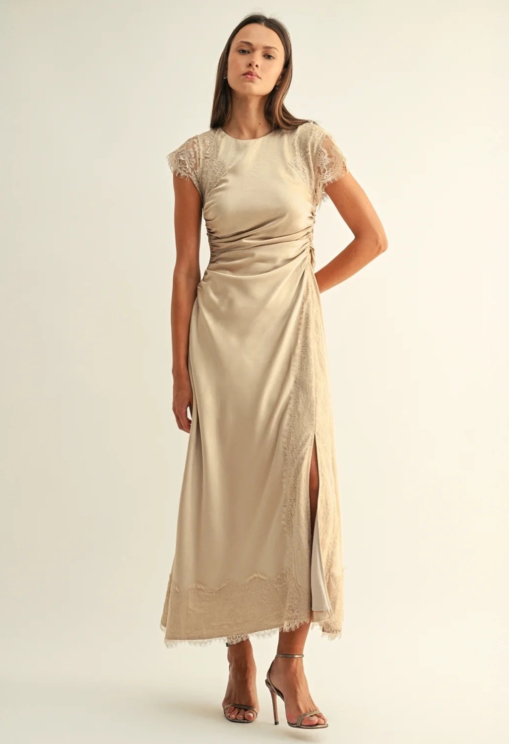 Camila Lace Contrast Rhinestone