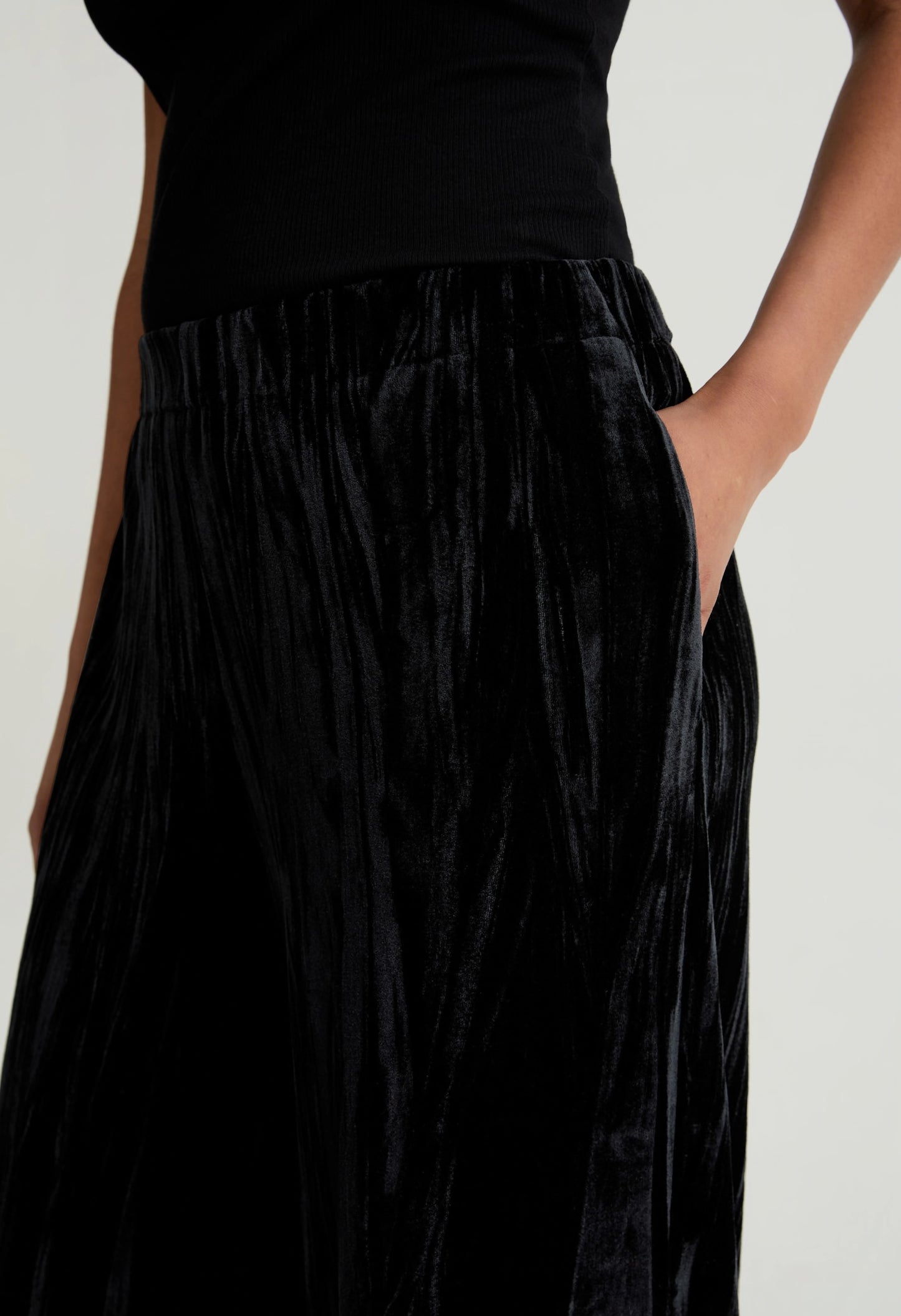 Careen Velvet  Pull-On Wide Leg