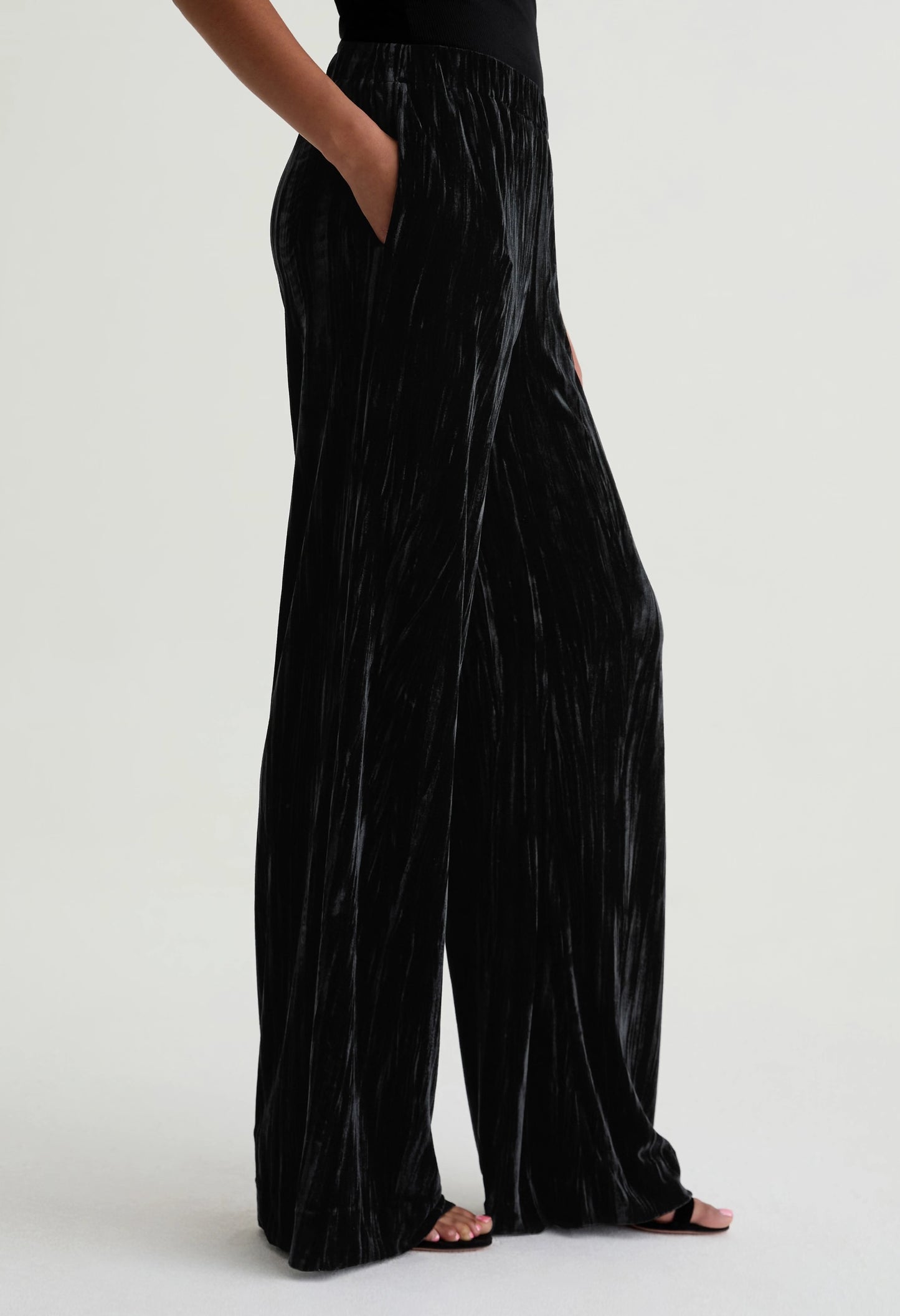 Careen Velvet  Pull-On Wide Leg