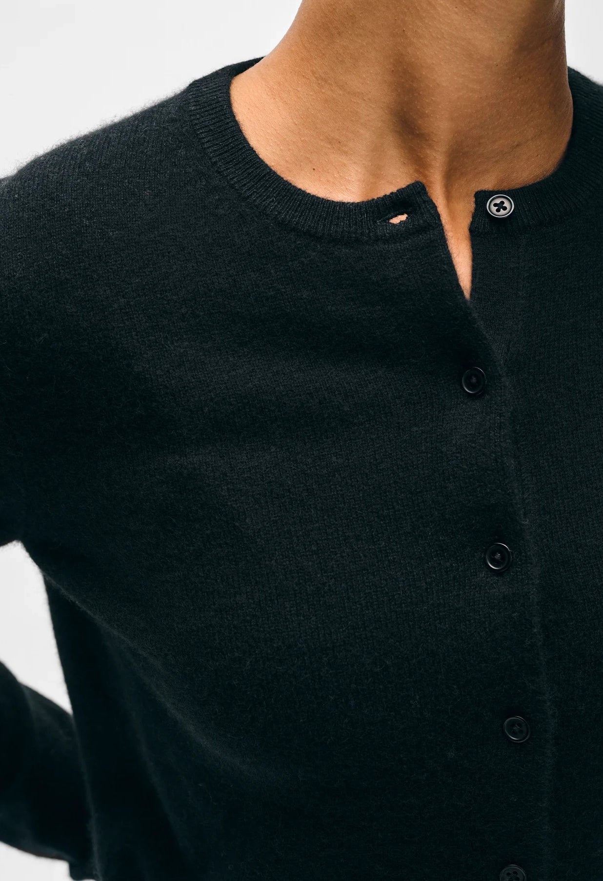 Cashmere Crewneck Cardigan