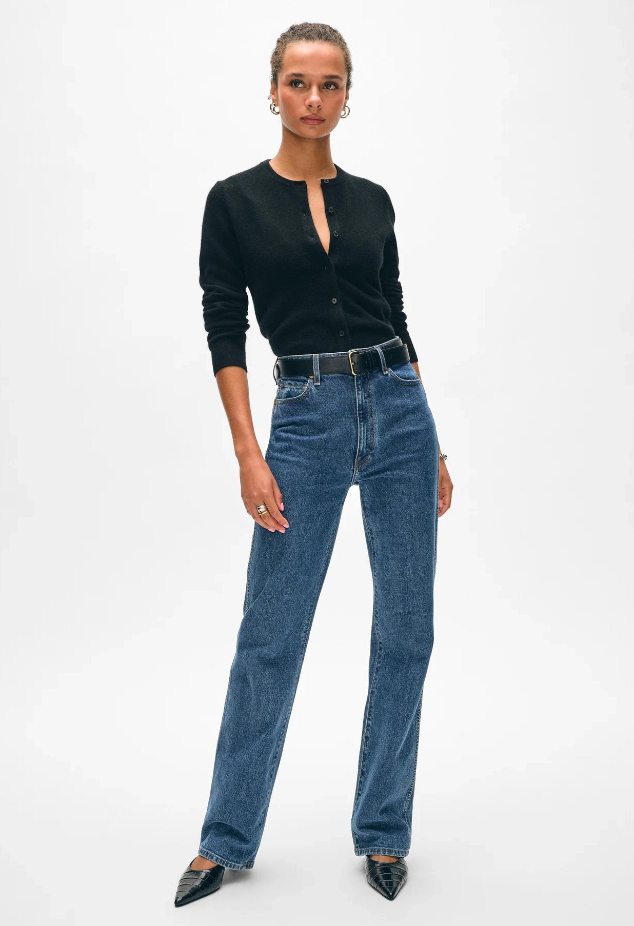 Cashmere Crewneck Cardigan