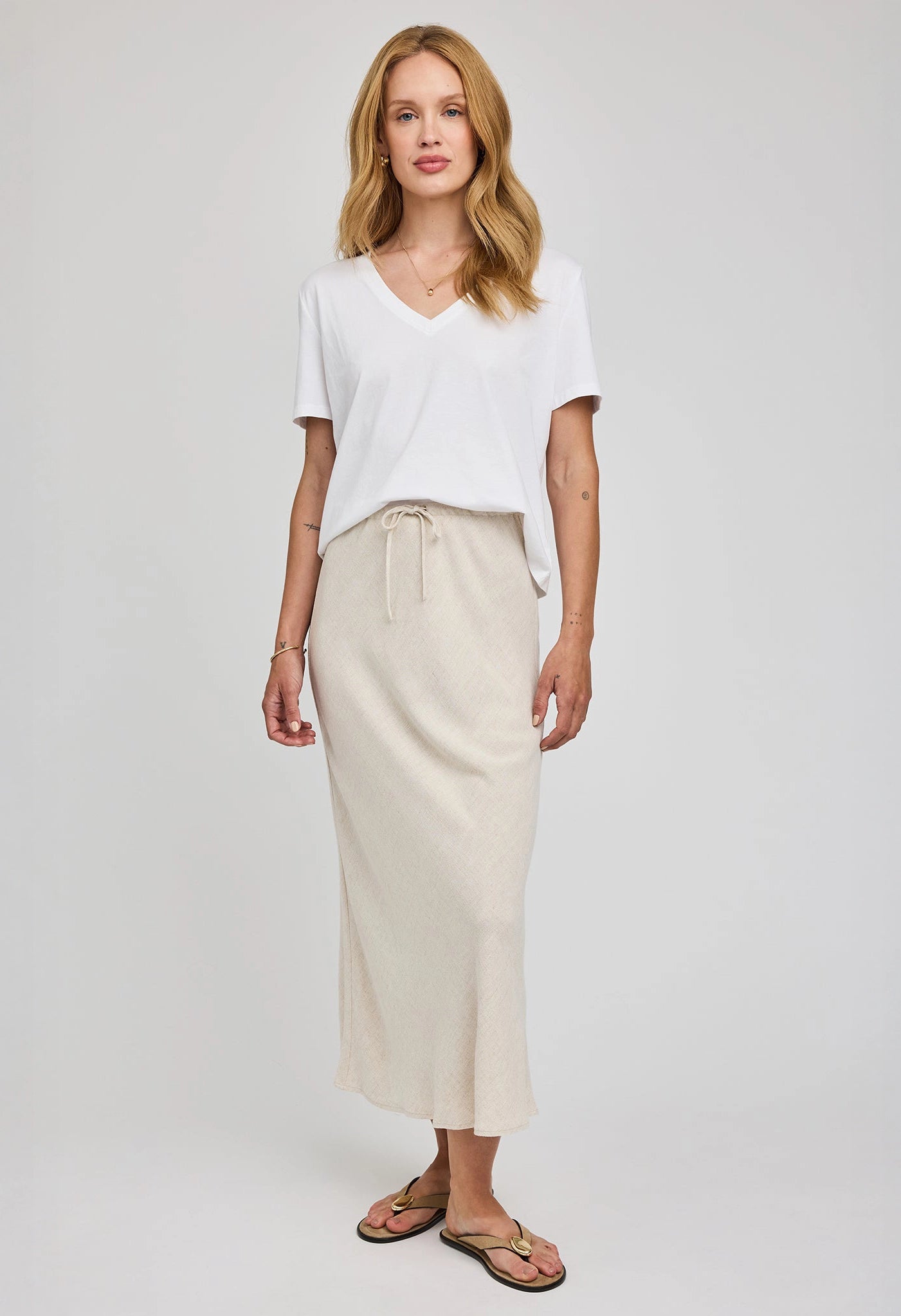 Cassia Linen Skirt