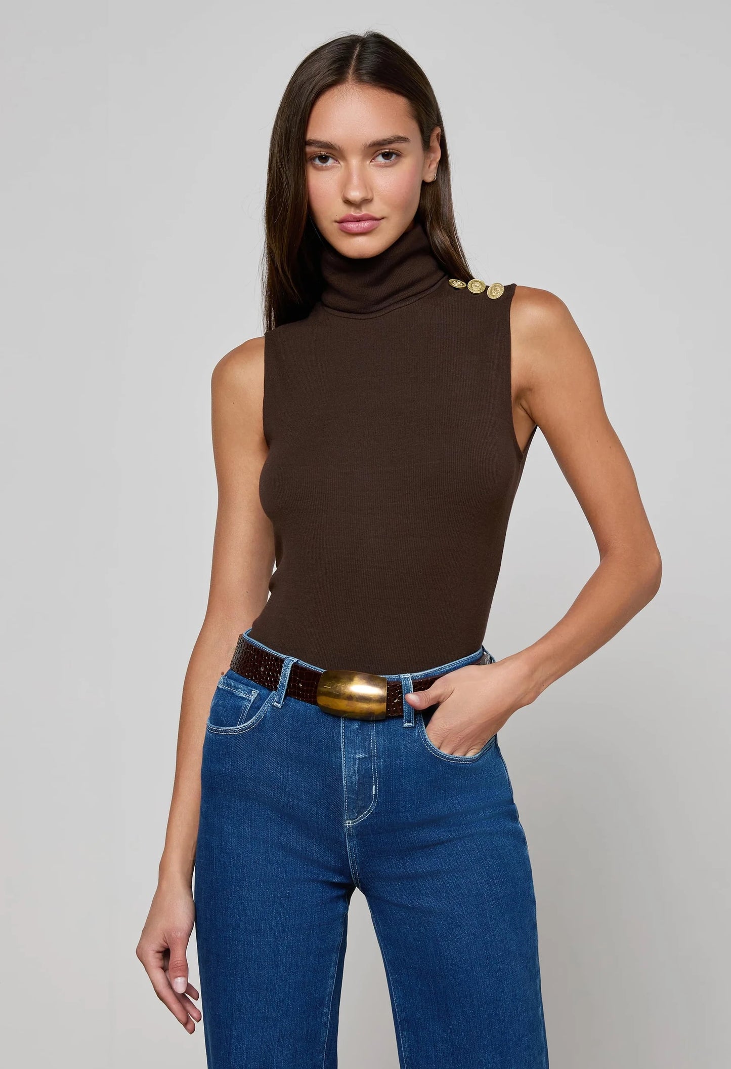 Ceci Sleeveless Turtle Neck