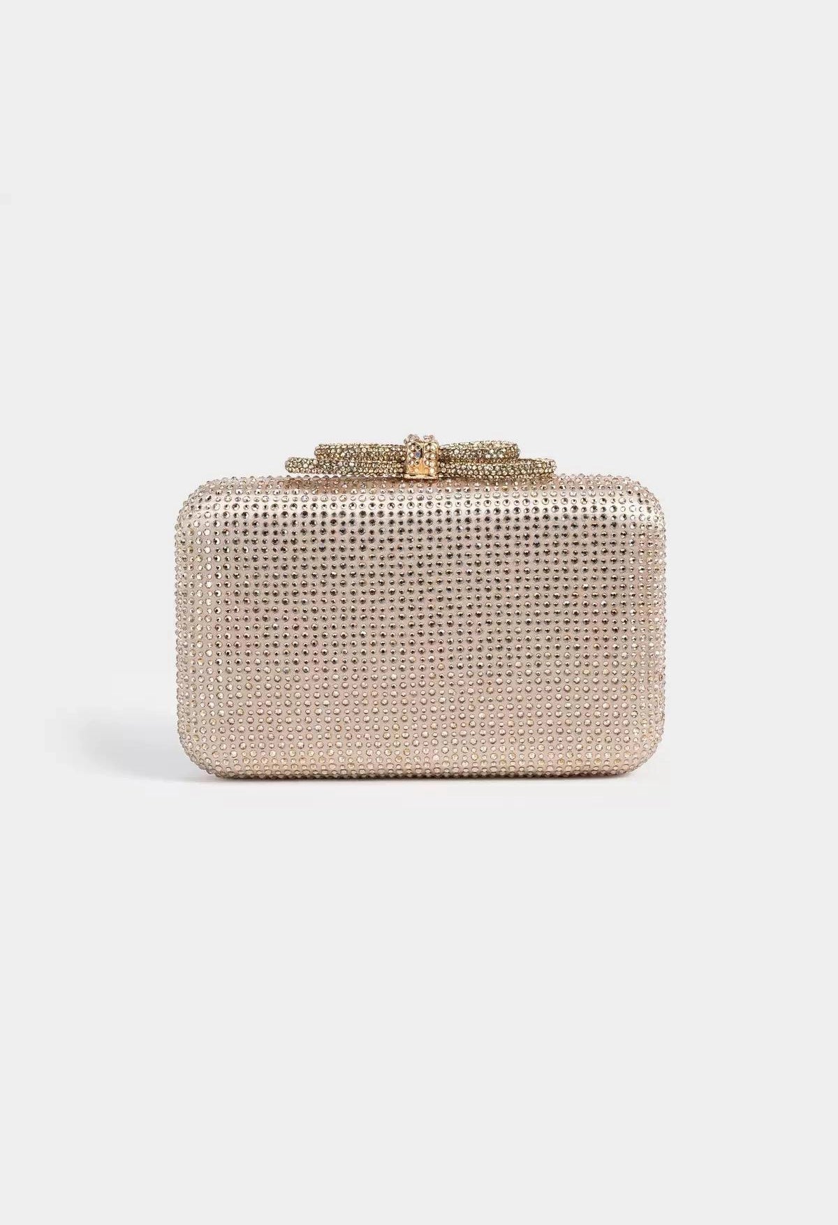 Rhinestone Bow Clutch