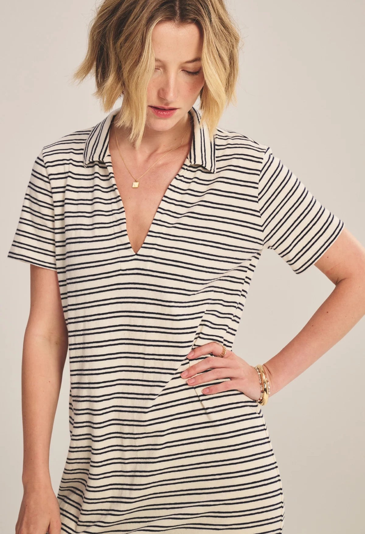 Corin Yarn Dye Stripe Jersey Dress