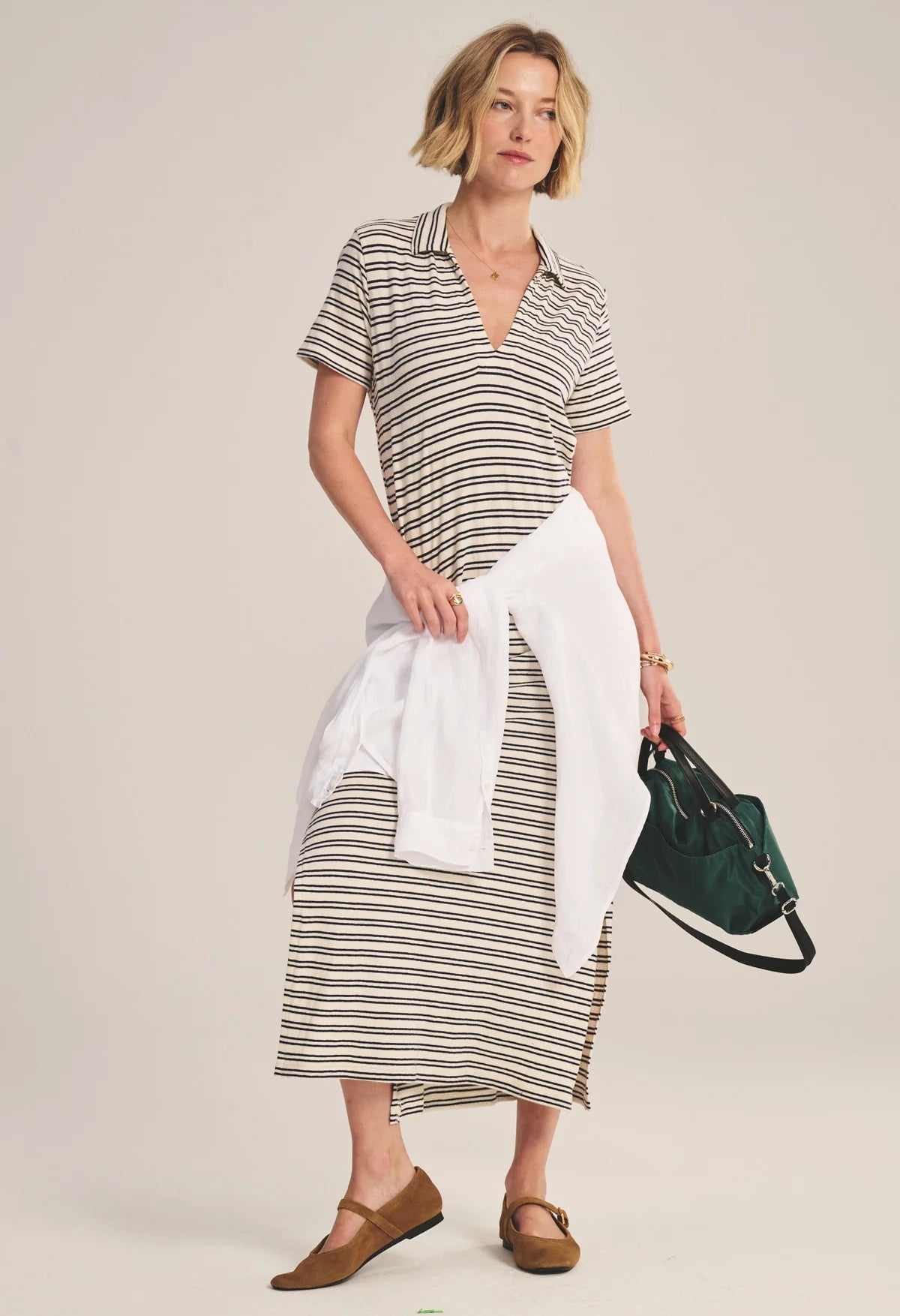 Corin Yarn Dye Stripe Jersey Dress