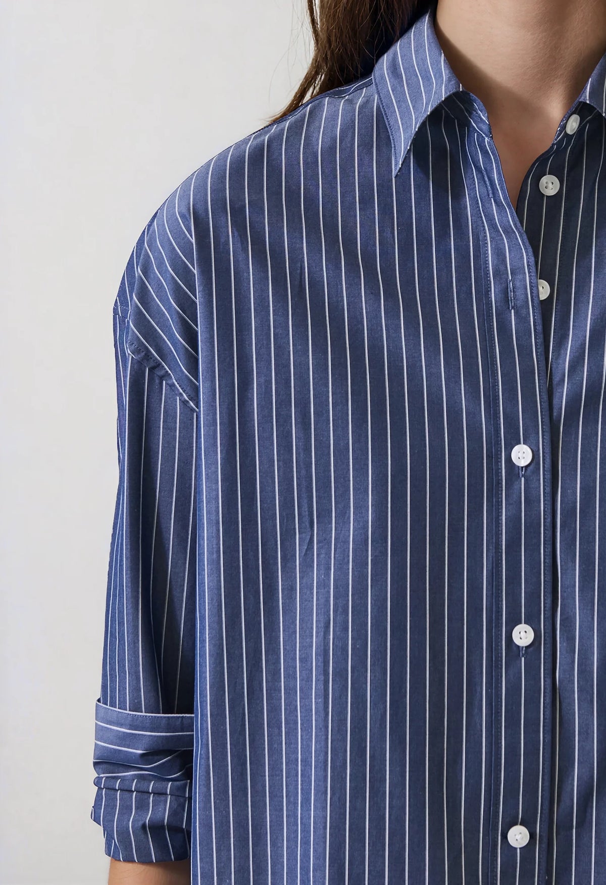 Long Sleeve Cotton Boxy Shirt