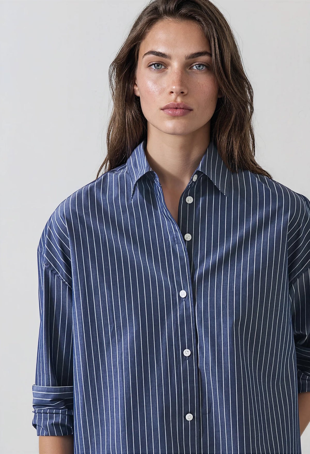 Long Sleeve Cotton Boxy Shirt