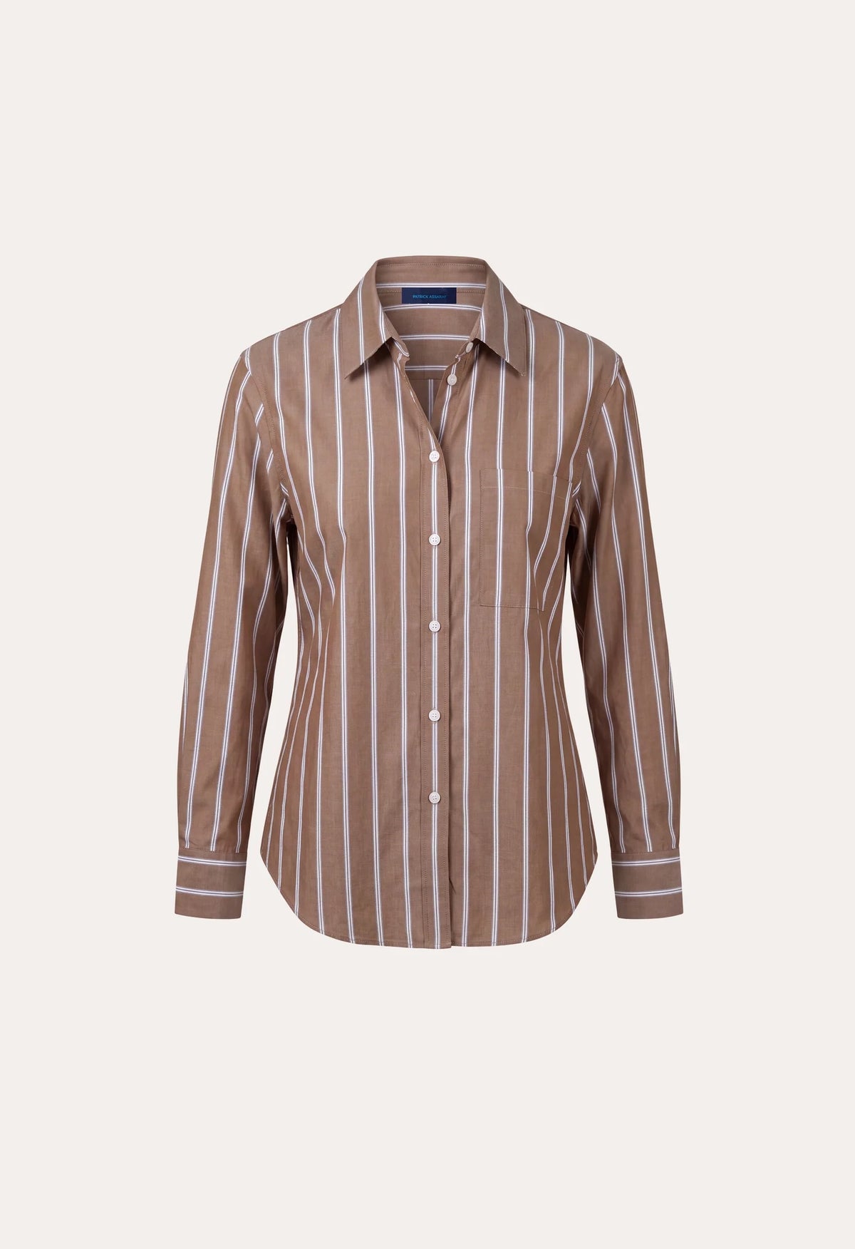Long Sleeve Cotton Boyfriend Pocket