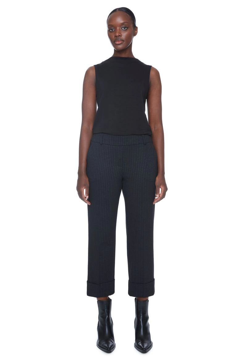 Straight Leg Pant with Wide Cuff
