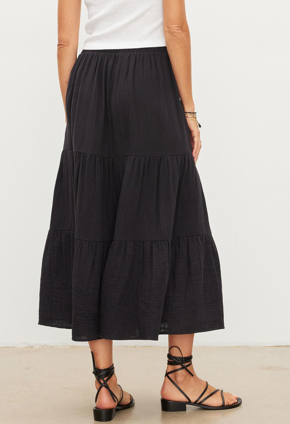 Danielle Cotton Gauze Tiered Skirt