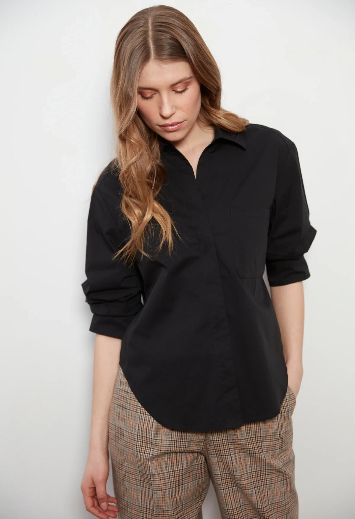 Daria Shirt Ruched Sleeve