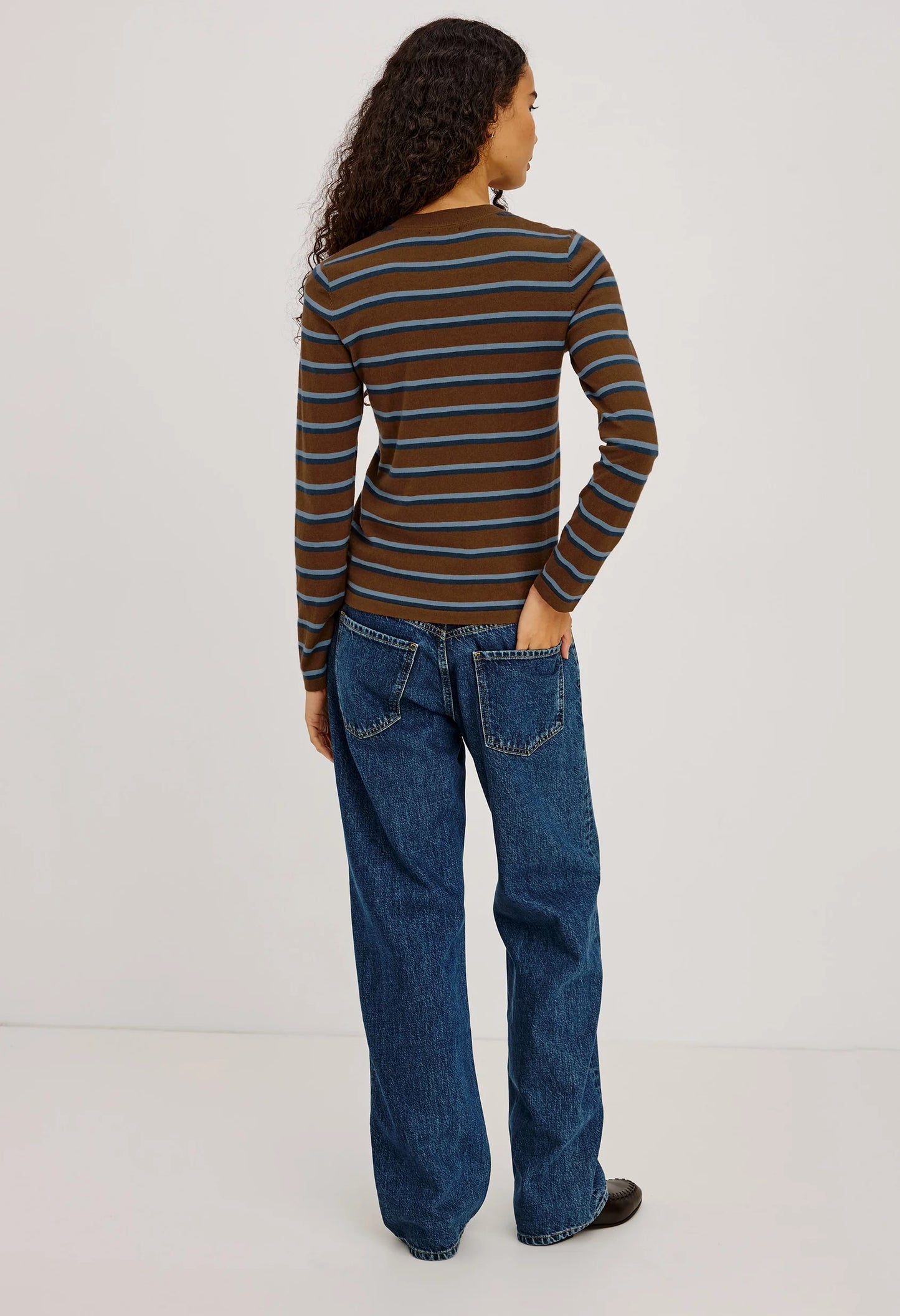 Davie Cotton Cashmere Long Sleeve Tee