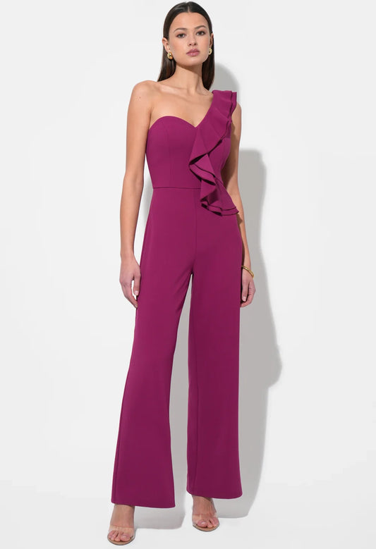 Deana One Shoulder Ruffled Jumpsuit