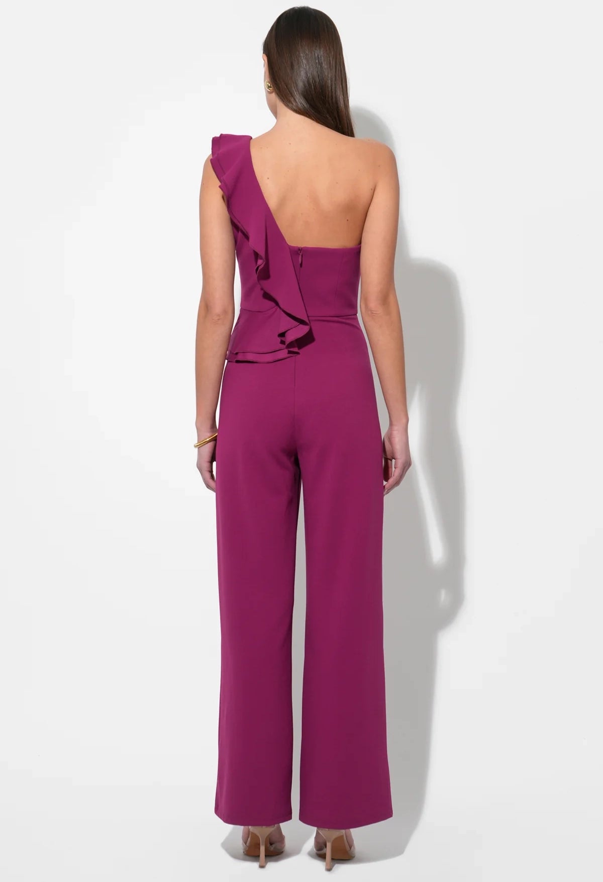 Deana One Shoulder Ruffled Jumpsuit