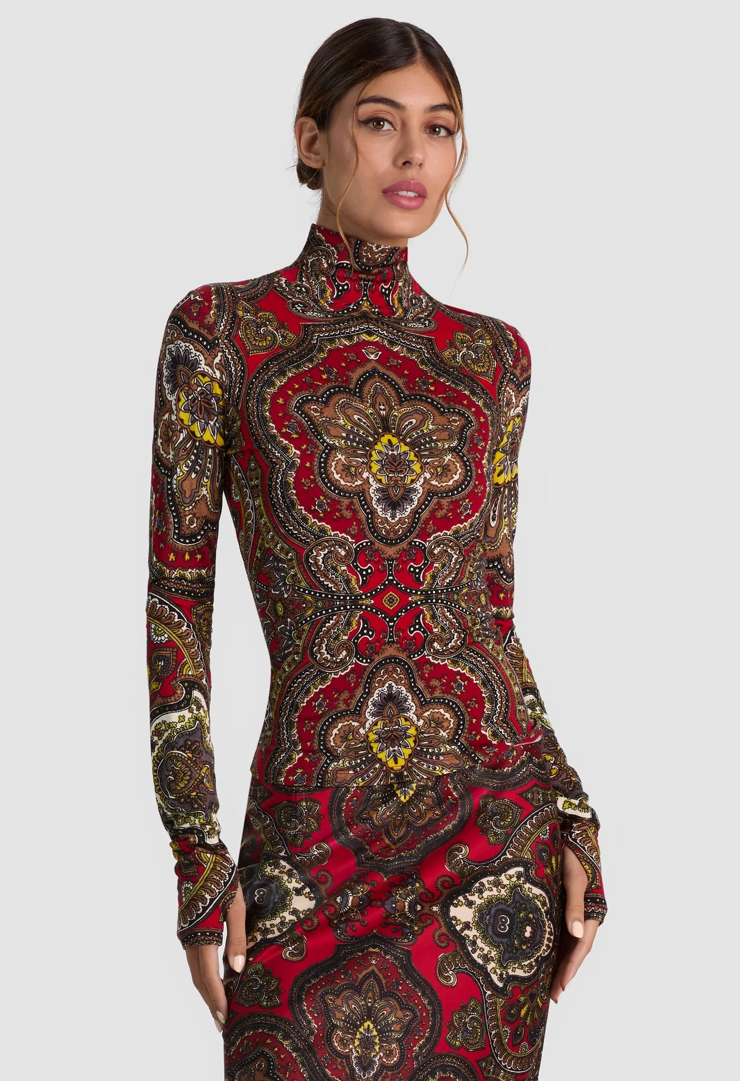 Delaina Long Sleeve Turtleneck Top