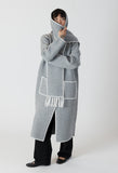 Delany Long Coat with Detachable Scarf