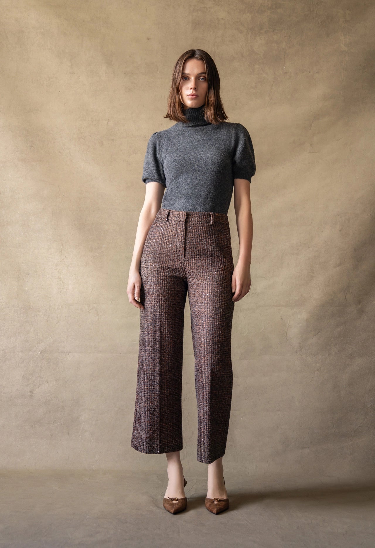 Domenica Glitter Tweed Pant