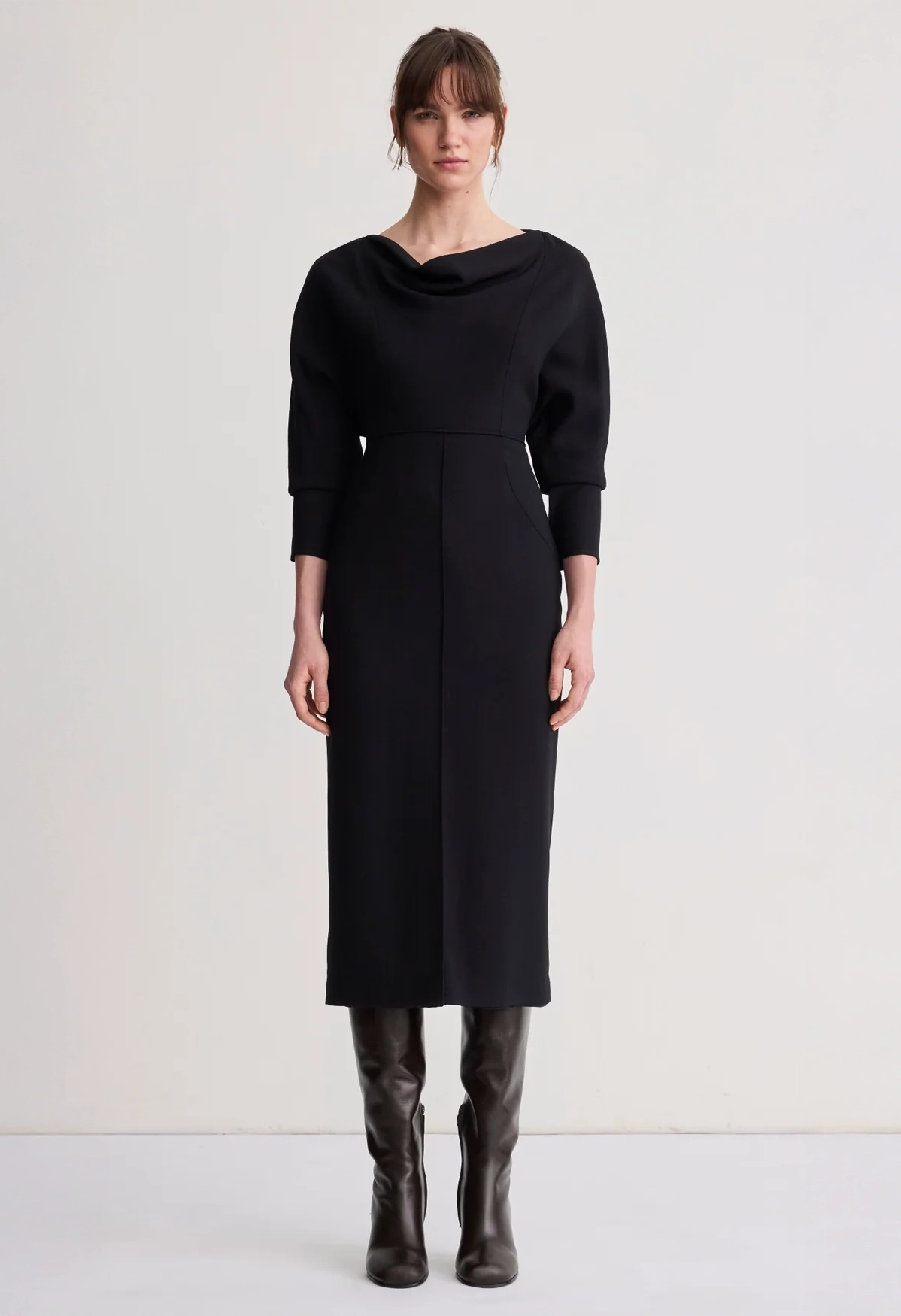 Draped Dolman Dress