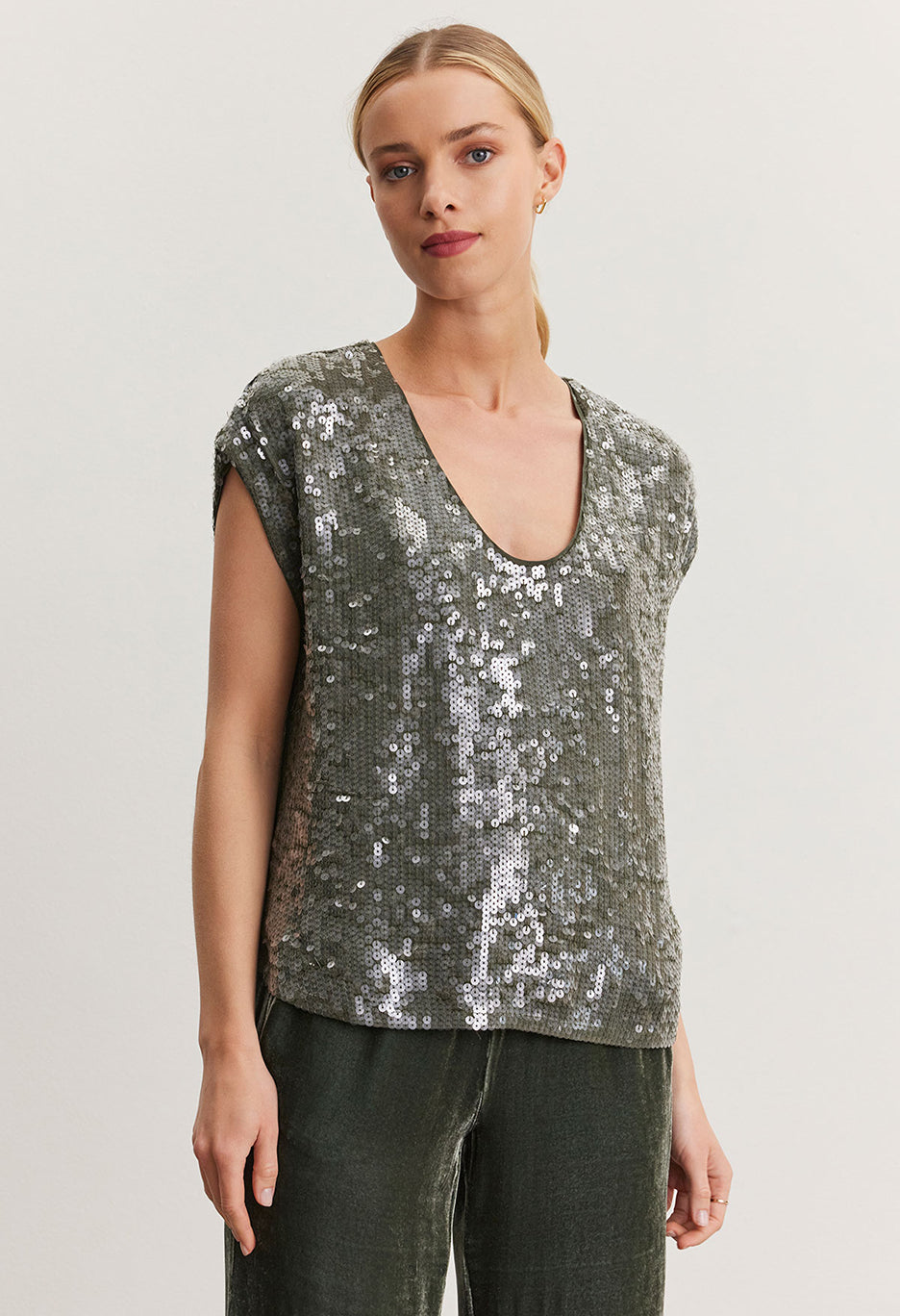 Elorie Sequins Top