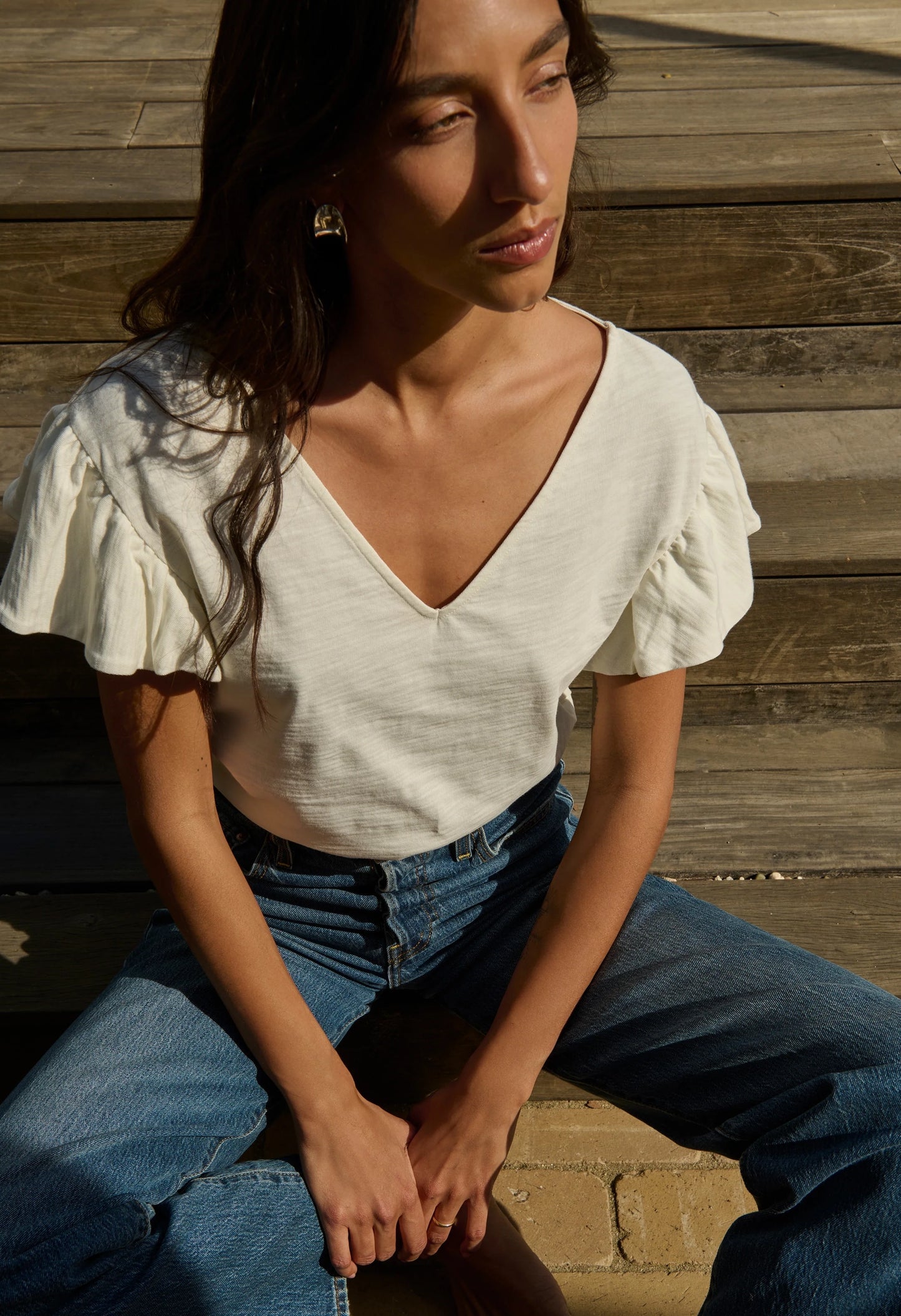 Emmy Flutter Sleeve Tee