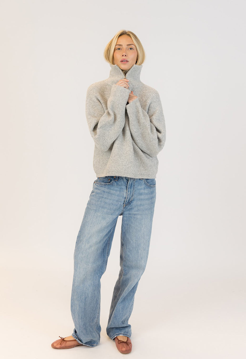 Eva Eco Mockneck Pullover